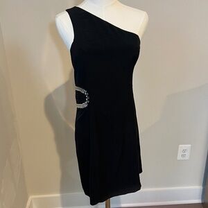 Madison Marcus LBD w beaded side cut-out